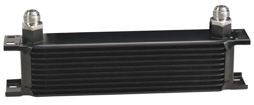 Hp Stacked Plate Oil Cooler 10 Row An-10 Inlets