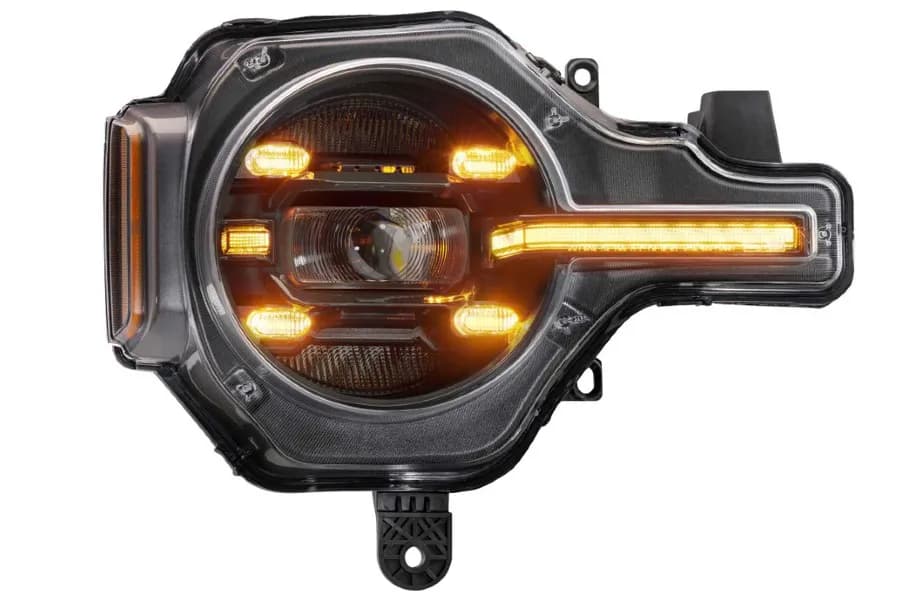 Morimoto XB LED Headlights - Pair Amber Daytime Running Lights - Bronco 2021+