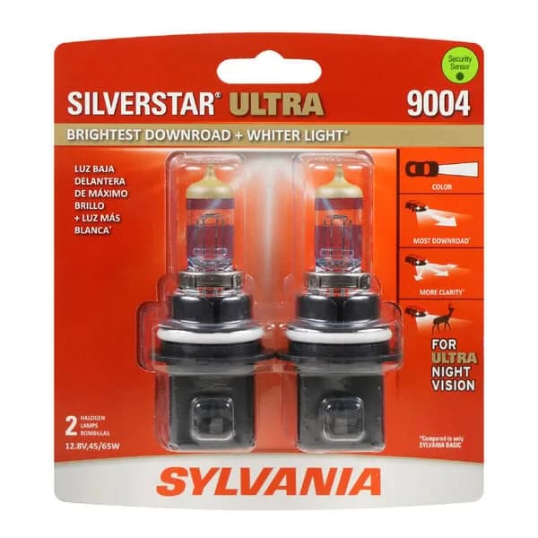 Sylvania 9004 Silver Star Ultra Headlight Bulb Pair