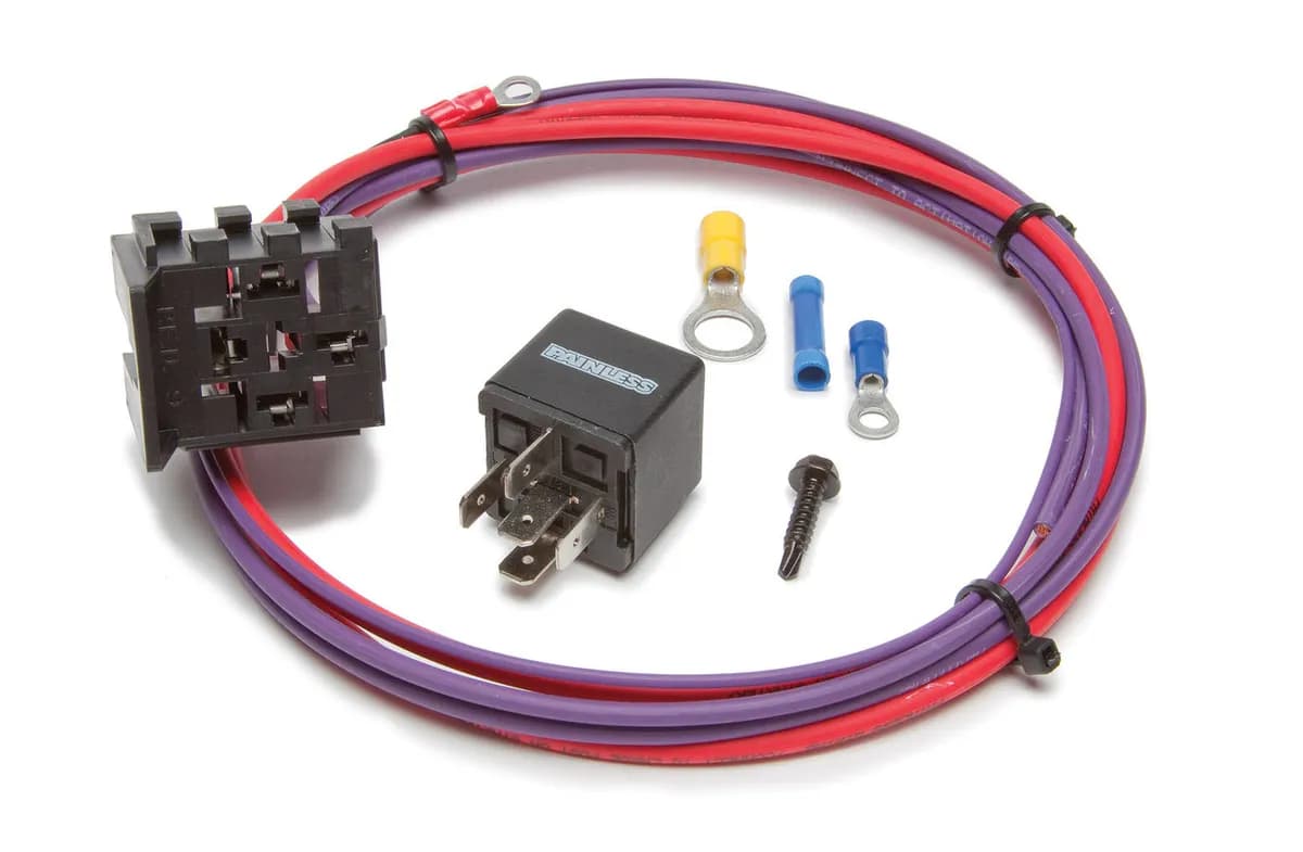 Hot Shot Kit; Incl. Heavy Duty Relay/Relay Base w/Wire Harness/Crimp-On Terminals/Mounting Hardware;