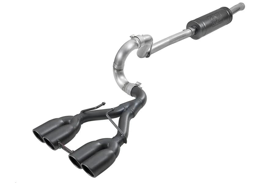 Rebel Series 21/2 in 304 Stainless Steel Catback Exhaust System w/ Black Tip