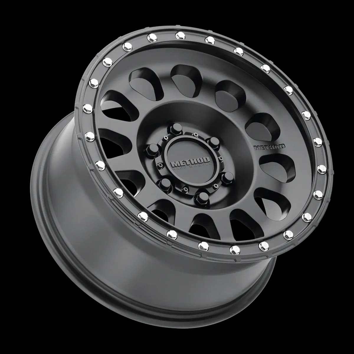 Aluminum Wheels 17x8.5 MR315 Bolt Pattern 6 On 139.7 Offset 0 Lip Size 1.65 Matte Black MB Method