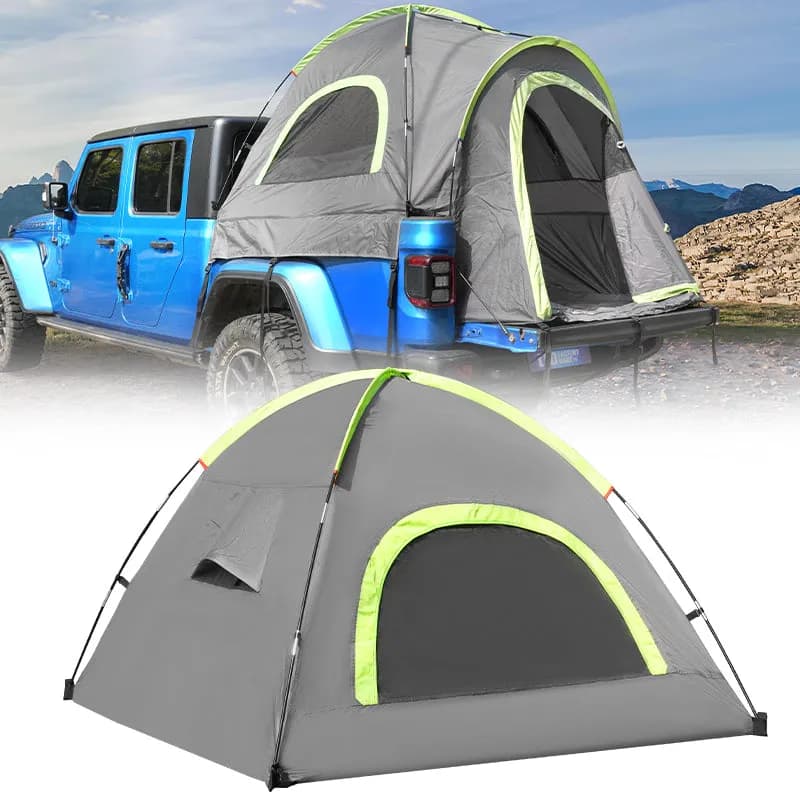 Waterproof 210D Gray Green Truck Bed Tent for Jeep Gladiator JT