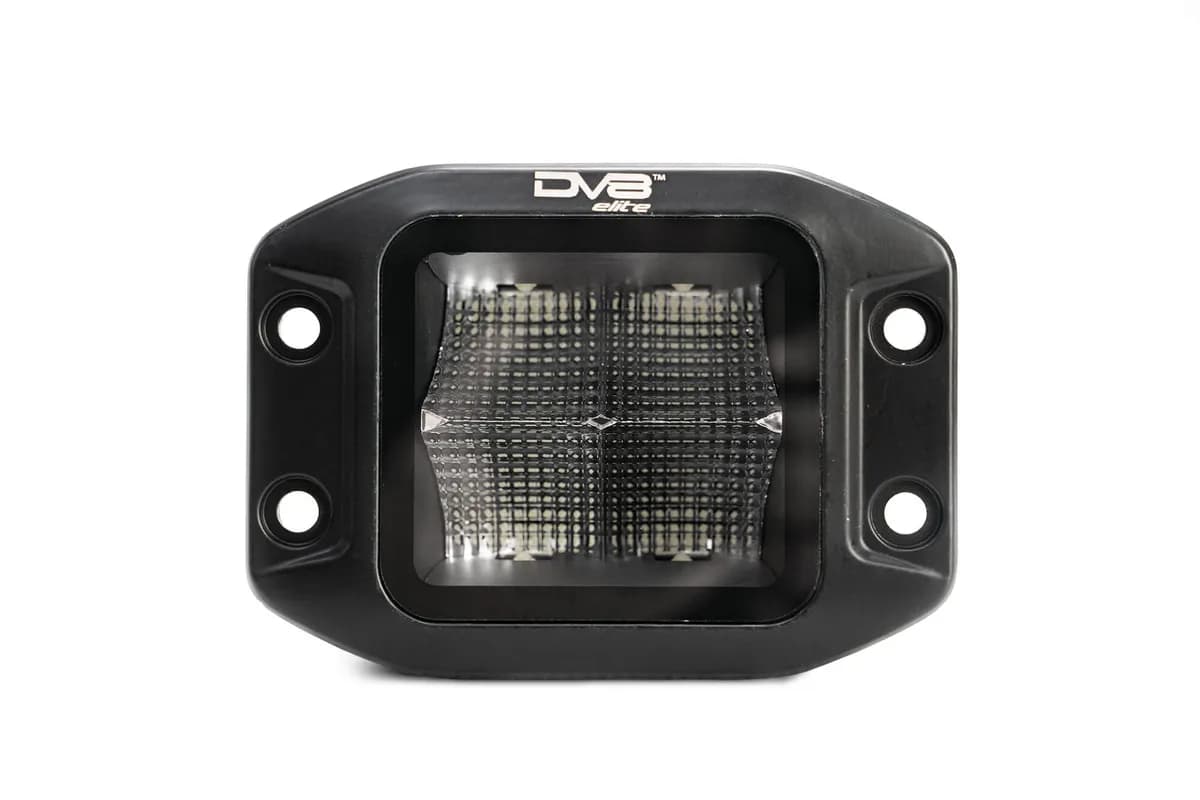 Be3fmw40w Universal 3 Inch Flush Mount Cube Light Flood Pattern 40w 4800 Lumens Sold in Singles