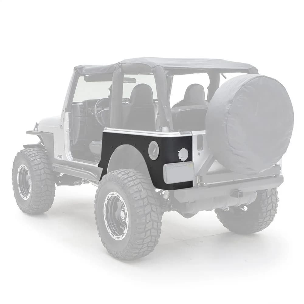 9706 Wrangler TJ 2 Door Xrc Rear Corner Guards Black Textured