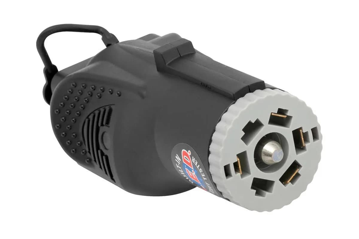 7way Flat Pin to 4 & 5 Flat Adapter W/Led Circuit Tester & Dust Cover