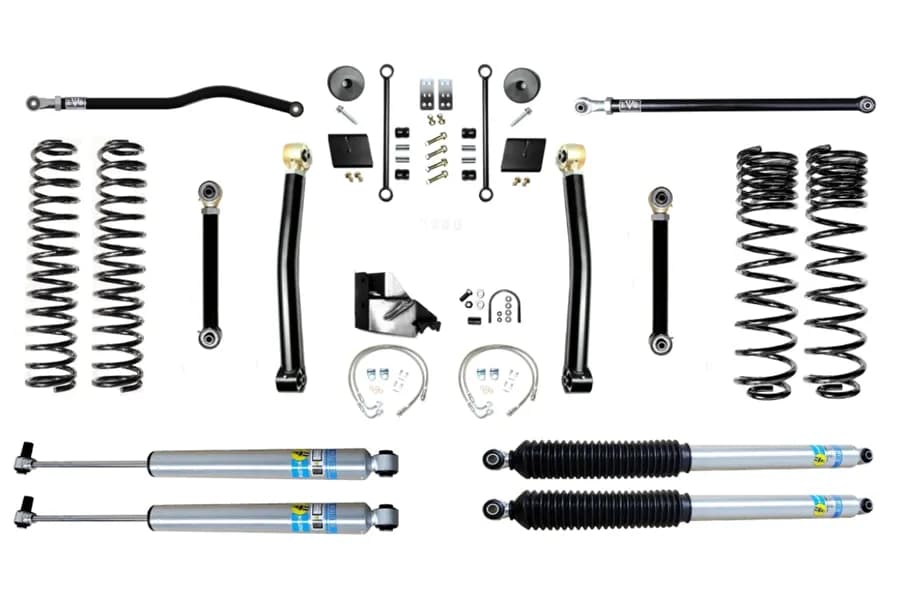 4.5 Inch Gas JT Gladiator Lift Kit Enforcer Suspension Systems - Stage 3 / Bilstein 2.0" Shocks / Front / Rear Track Bars
