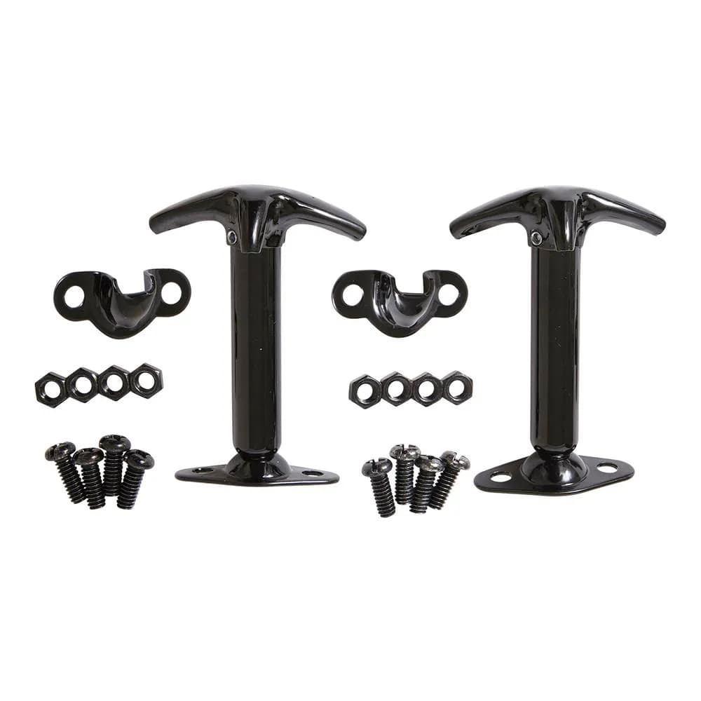 Smittybilt Stainless Steel Hood Catch Kit Black