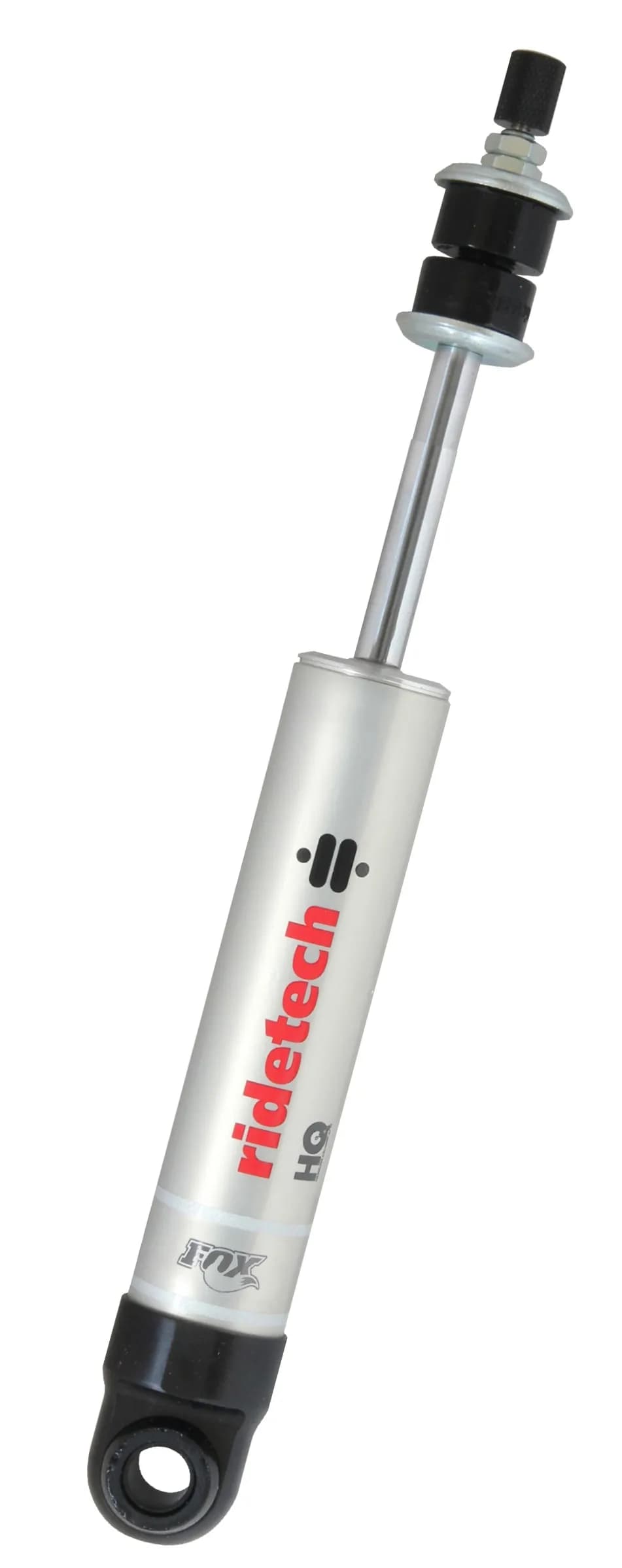 Rear HQ Shock Absorber W/ 7.55 Inch Stroke W/ Eye/Stud Mounting 1 Rebound Adjustable Shock W/ 1/2 Inch And 5/8 Inch I.D Bushing Sleeves 11.55 Inch X 19.1 Inch W/ A 15 -16 Inch Ride Height Ridetech