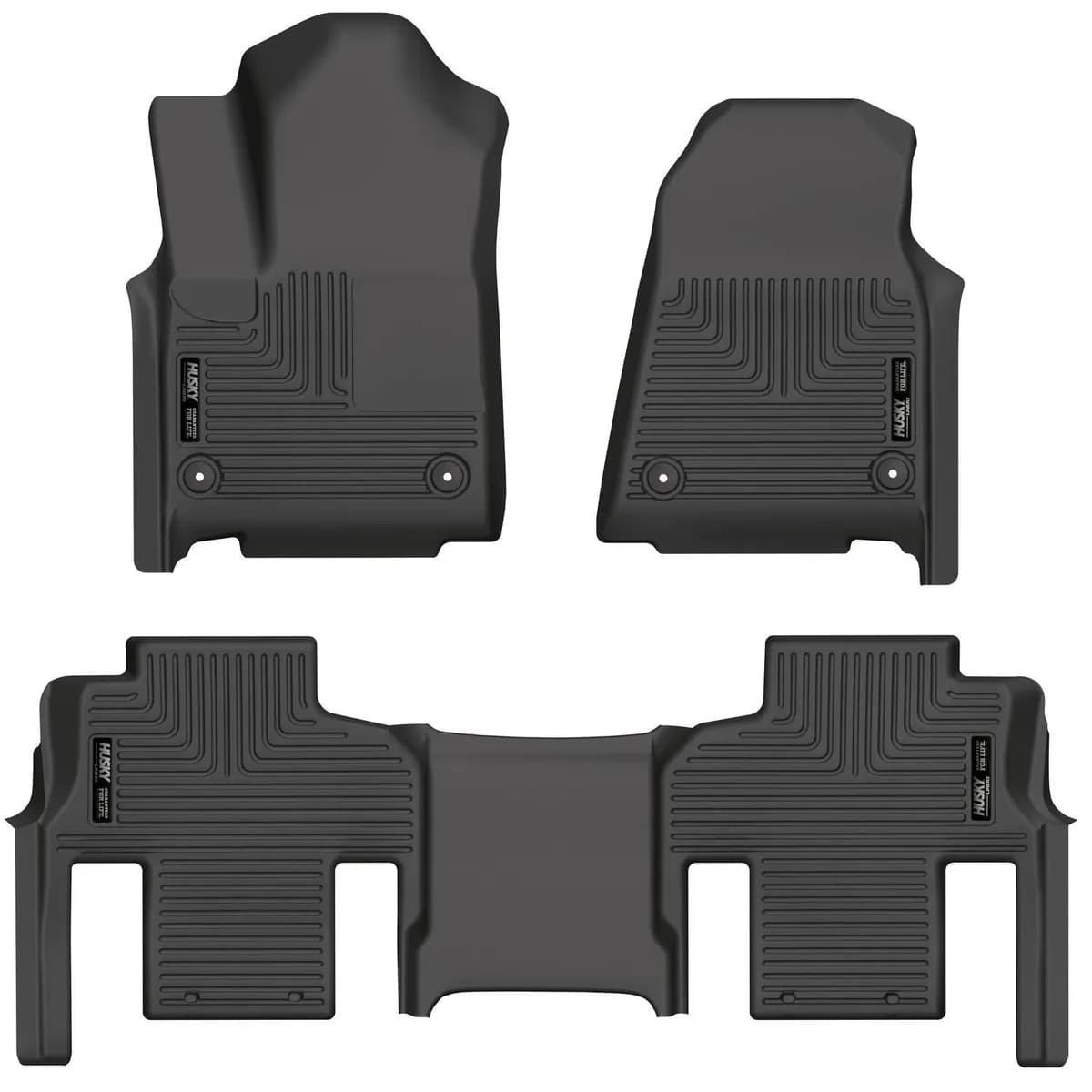 Wb Fr 2nd Seat Floor Liner Black 2022-2022 Jeep Grand Wagoneer 2nd Row Bucket Seats 3 Pc Set