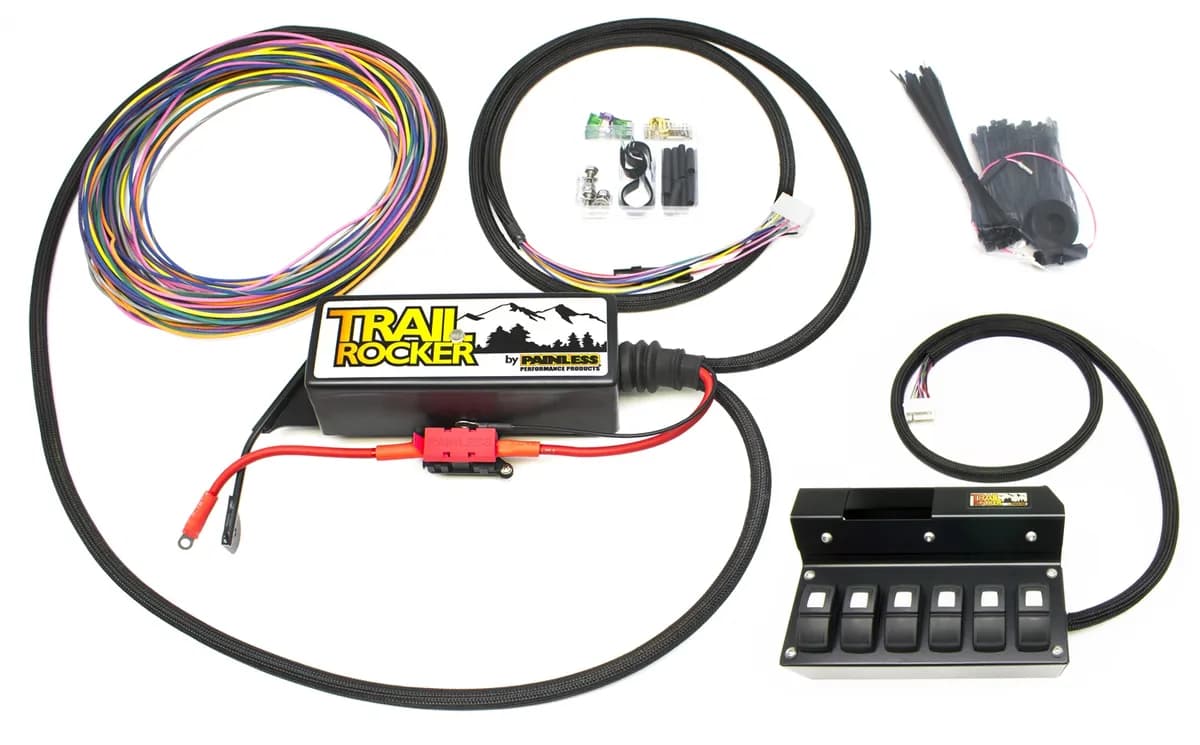 Trail Rocker Fuse And Relay Center; w/Non-Auto Dimming Mirror Only: 6 LED Switches Overhead;
