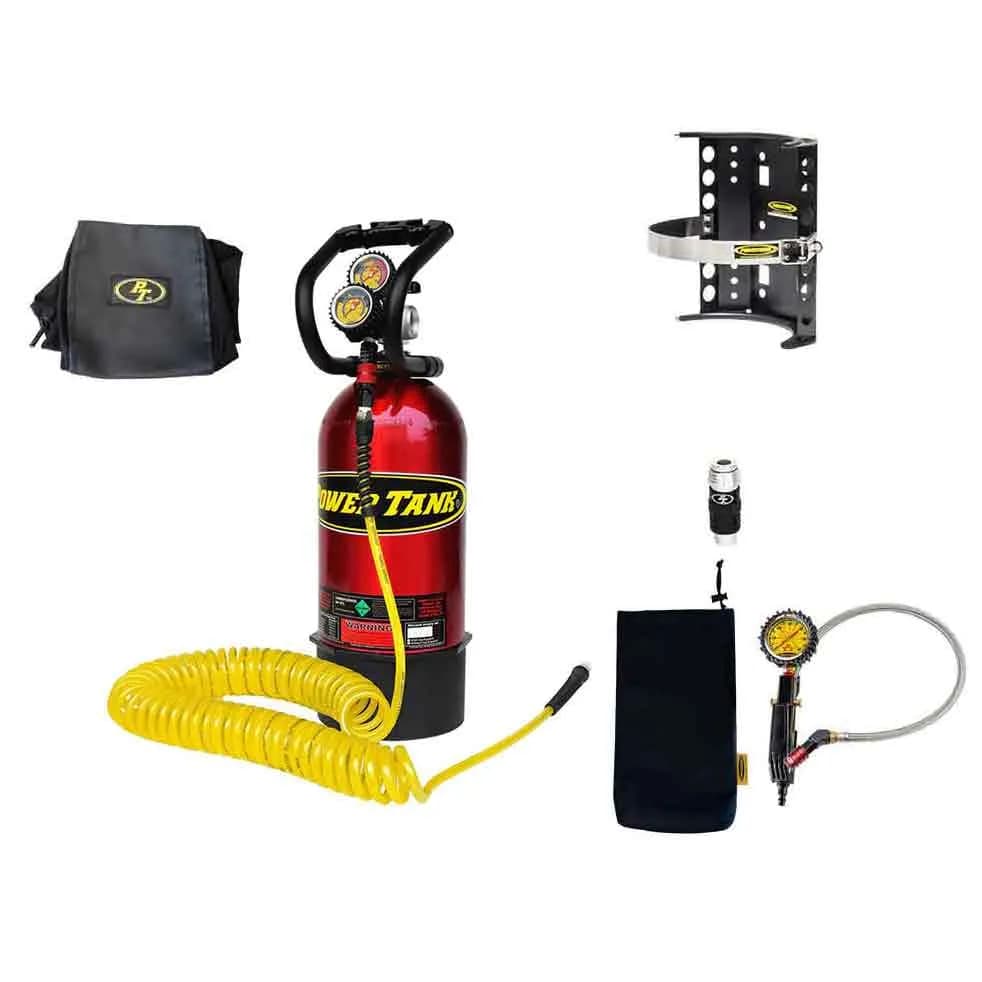 10 Lb CO2 Power Tank System Package B Candy Red Power Tank