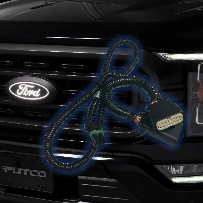 Ford F-150 Super Duty F-250 F-350 F-450 fits models equipped with OEM Halogen Headlights