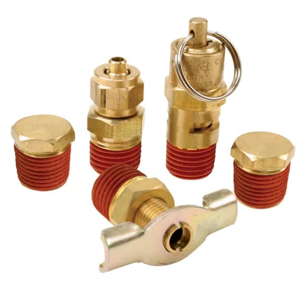 "air Locker 5 Pc.tank Fittings Kit (With 1/4"" Npt m to 1/8"" Bsp f Adapter) (For 200psi Rated Systems)"