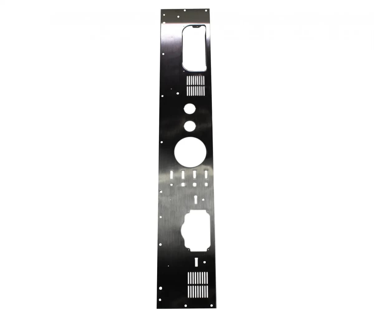 Jeep CJ Dash Panel Without Radio Opening 76-86 CJ Brushed Silver Kentrol