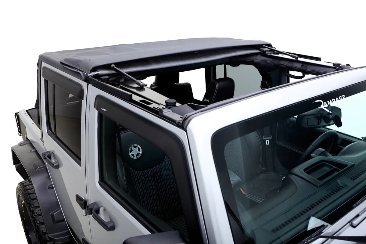 0718 Wrangler JK Unlimited Frameless Trail Top Black Diamond