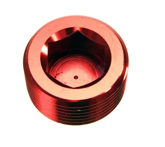 12 (3/4) Npt Hex Head Pipe Plug Red