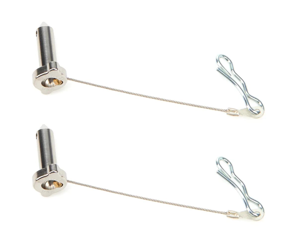 Aero Wing Tree Pin Kit 1/4x5/8 Pair Titanium