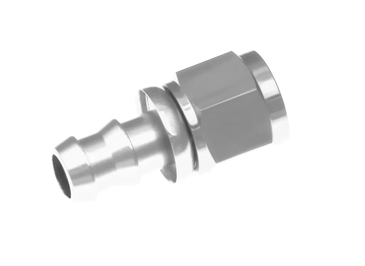 08 Straight An/Jic Push Lock Hose End Clear