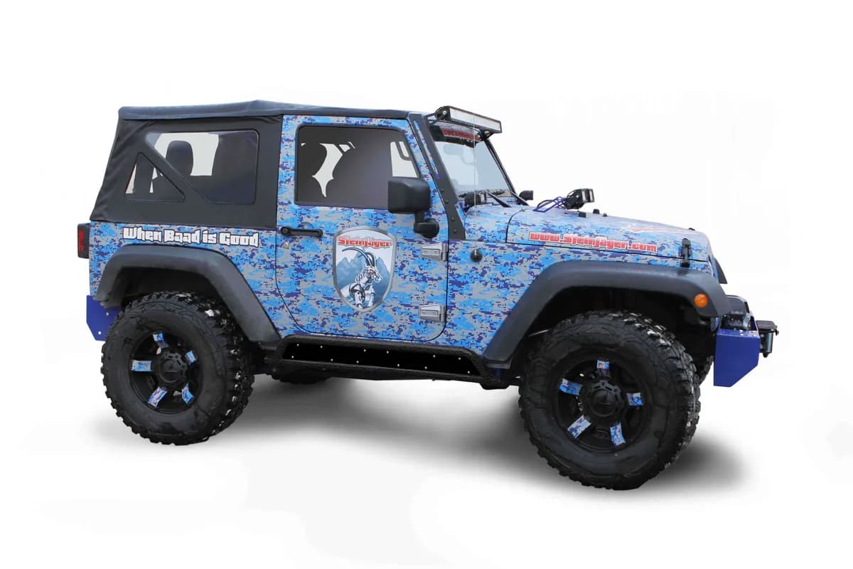 Steinjäger Armor Wrangler JK 2007-2018 Rock Sliders Inserts for 2 Door Models Bare