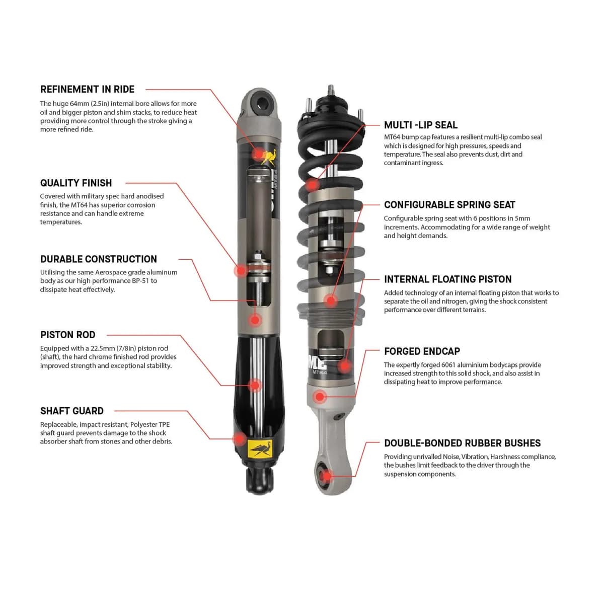 Old Man Emu - 4103K - MT64 Kit FR 2 in/0-330 lb, RR 2 in/440 lb