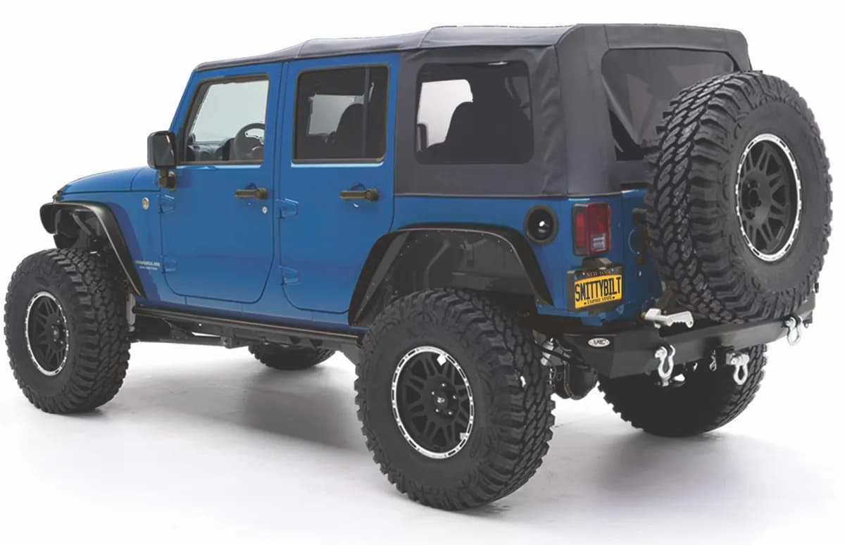 Steinjäger Tops and Covers Wrangler JK 2007-2009 Replacement 4 Door, No Door Skins Black Vinyl