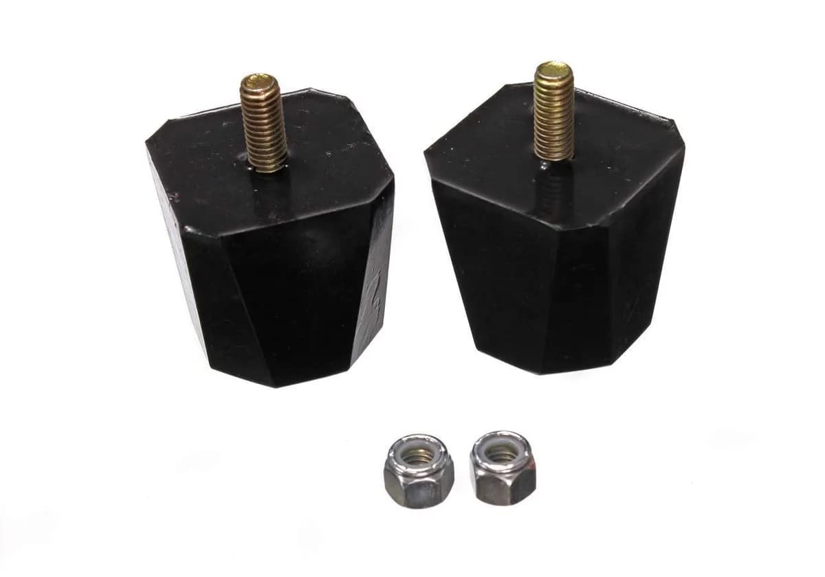 UNIVERSAL BUMP STOP SETBLKPERFORMANCE POLYURETHANESQUARE TAPERED2/SET