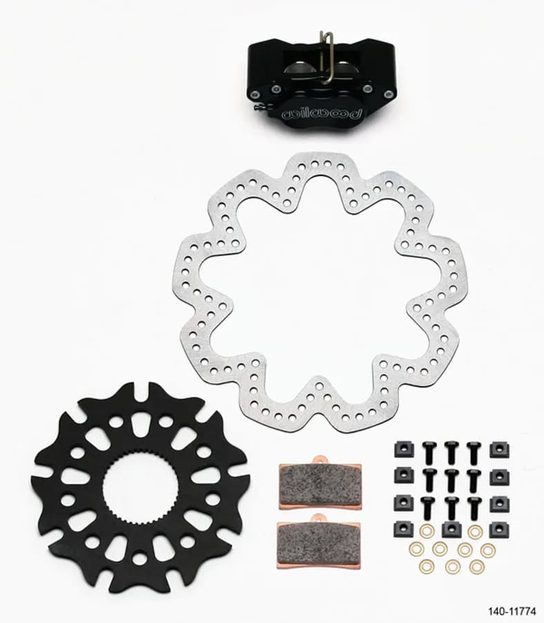 Wilwood GP320 Right Rear Kit SA Rotor 10.50in SuperAlloy Solid Rotor