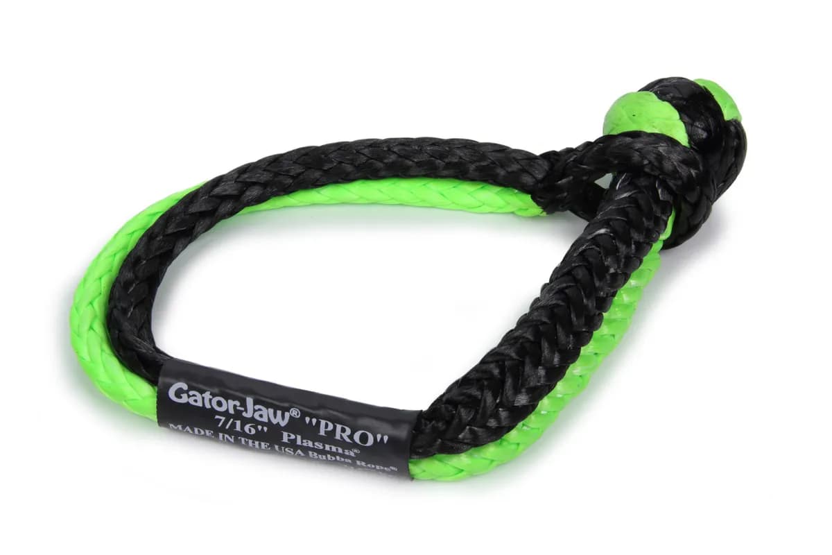 7/16 Gatorjaw Pro Green/Black Synthetic Shackle