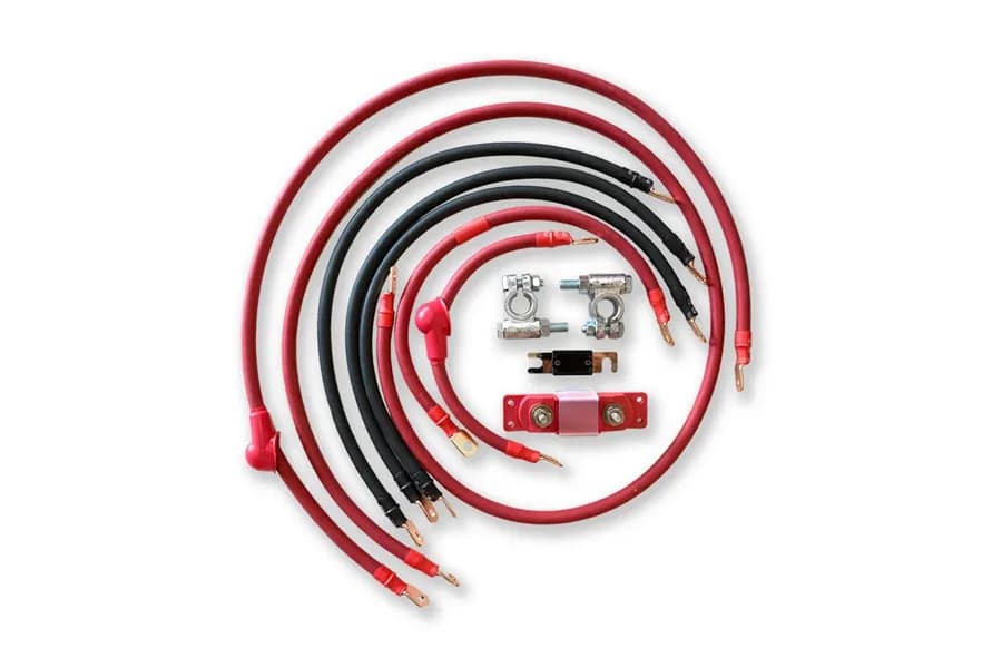 JeepCables Big 7 Battery Cable Kit (1/0GA) - JT 3.6L
