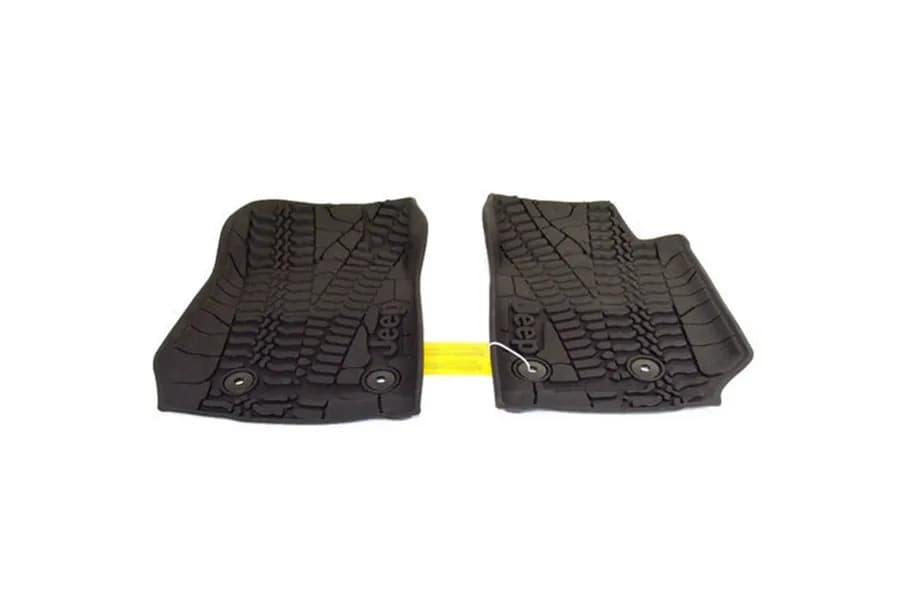 Mopar Front Floor Mats w/ Tire Tread Pattern - JK 2014+