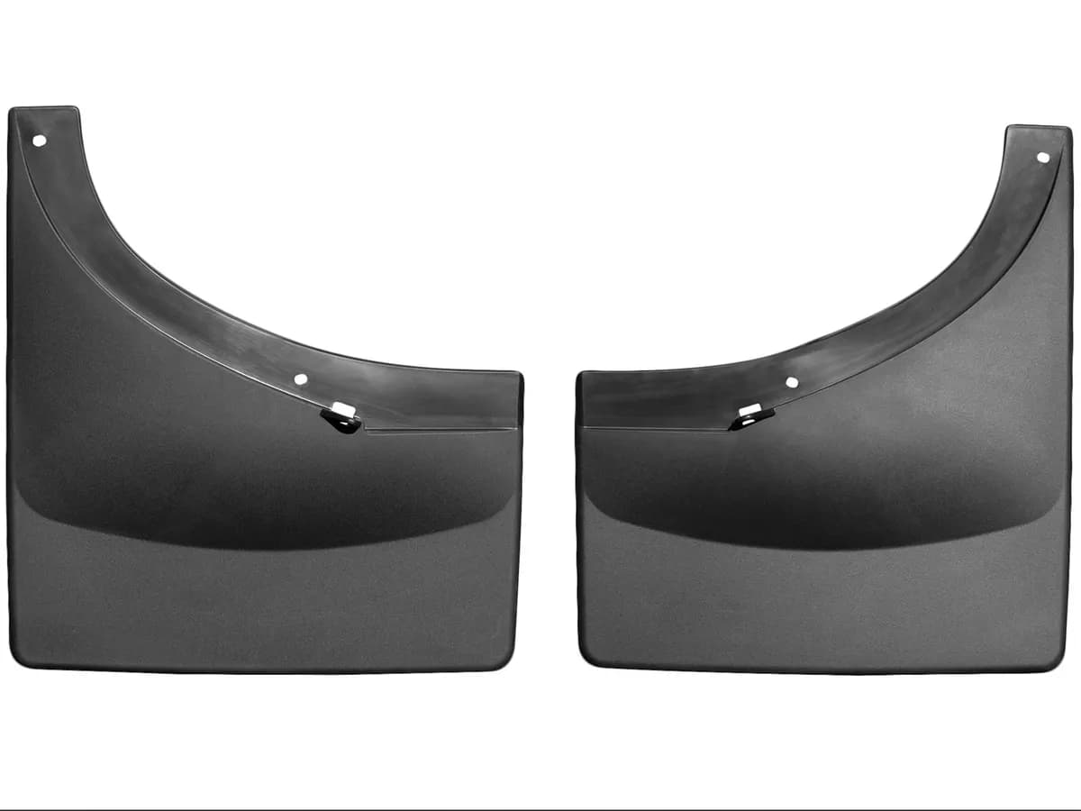 2008 + Chevrolet Silverado Black No Drill MudFlaps Fits Dually Models only / 2007 + GMC Sierra Black No Drill MudFlaps Fits Dually Models only