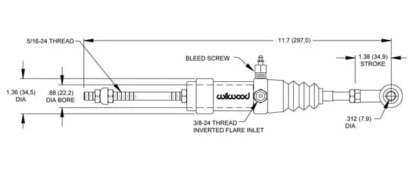 Wilwood SLAVE CYLINDERCLUTCH