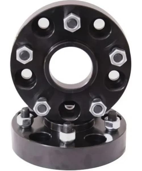 0718 Jeep Wrangler Wheel Spacer Pairblack 5 On 5 1.5in Spacer