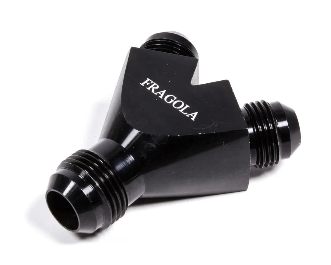 Yfitting 10an Male Inlet x 8an Male Outlets Black
