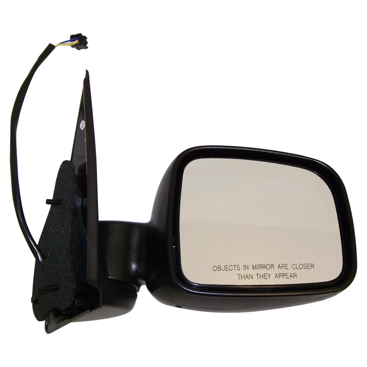 Crown Automotive Jeep Replacement 55155840AI Right Power, Manual Folding Mirror for Jeep 2002-2007 KJ Liberty LHD, Black