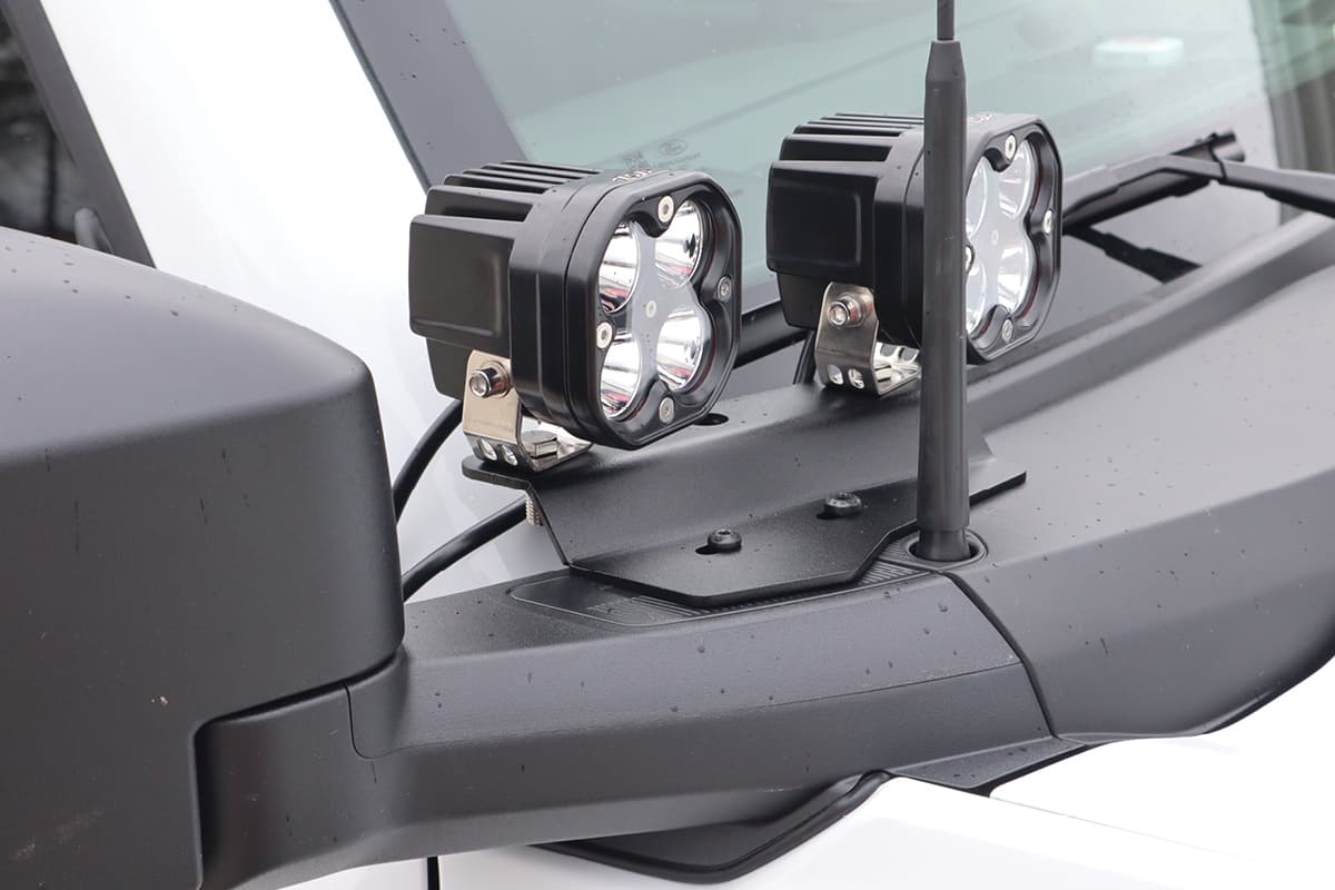 2021+ Bronco Black Ops Double A Pillar Base Light Mount (Black Powder Coated) product image