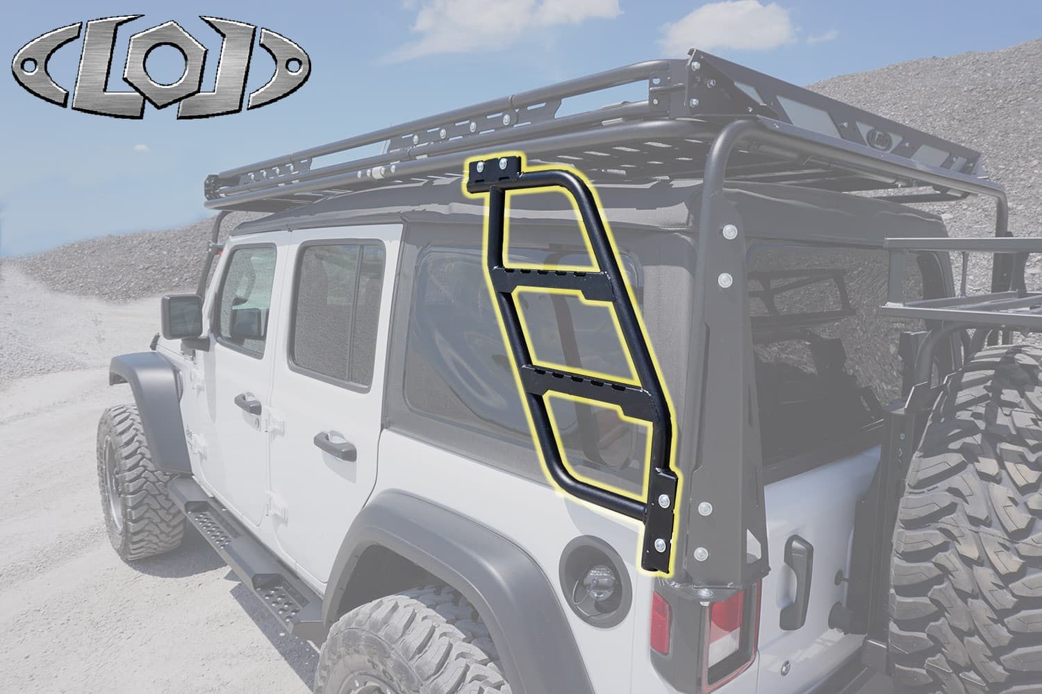 LOD Destroyer Series Roof Rack Side Ladder - Driver Side - JL/JK product image
