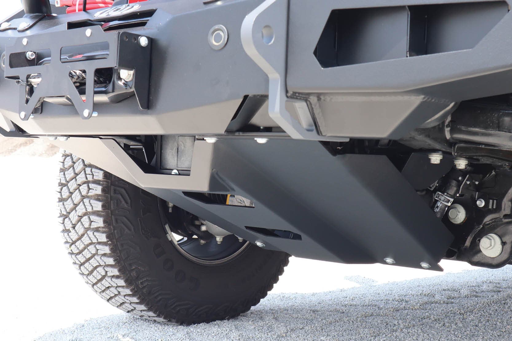 2021+ Bronco Black Ops Front Bumper Acc Sensor Relocation Kit (Skid Plate For Acc Only) (Black Powder Coated) product image