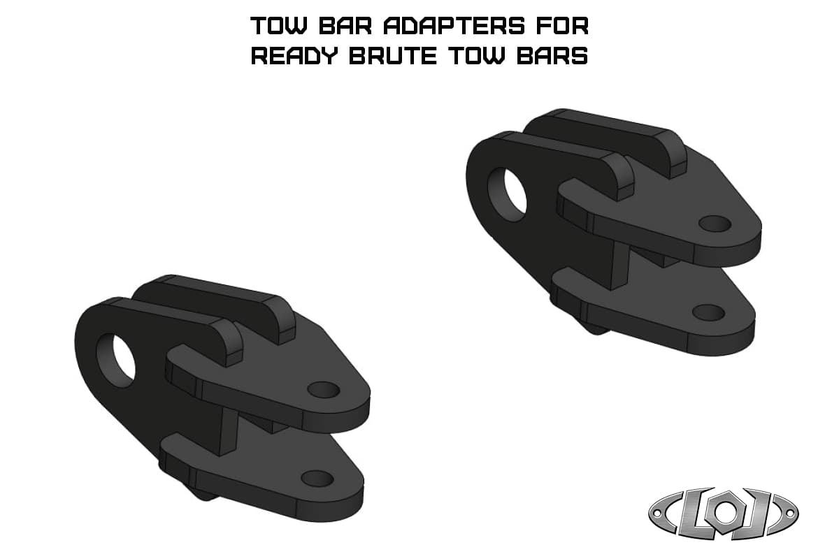 LoD Bronco Tow Bar Adapters for Ready Brute Tow Bar (Black Powder Coated) product image