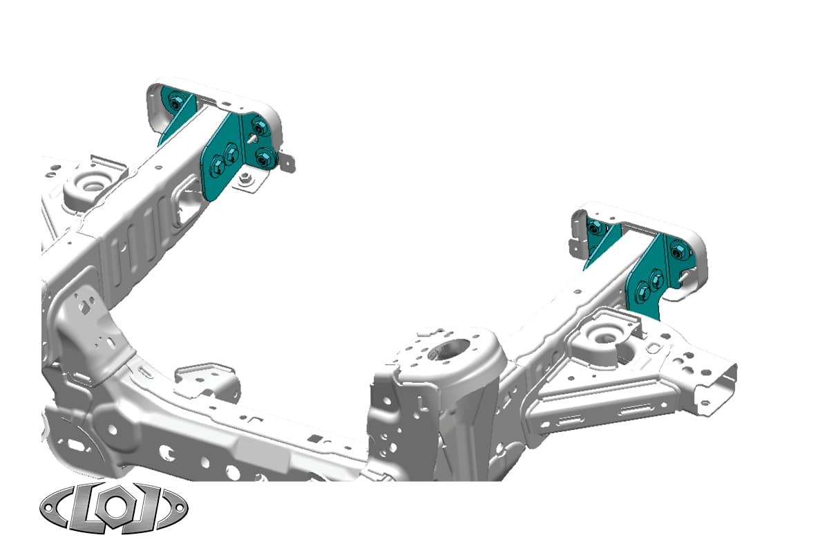 LOD Black Ops Front Bumper Frame Tie-In Brackets - Bronco 2021+ product image
