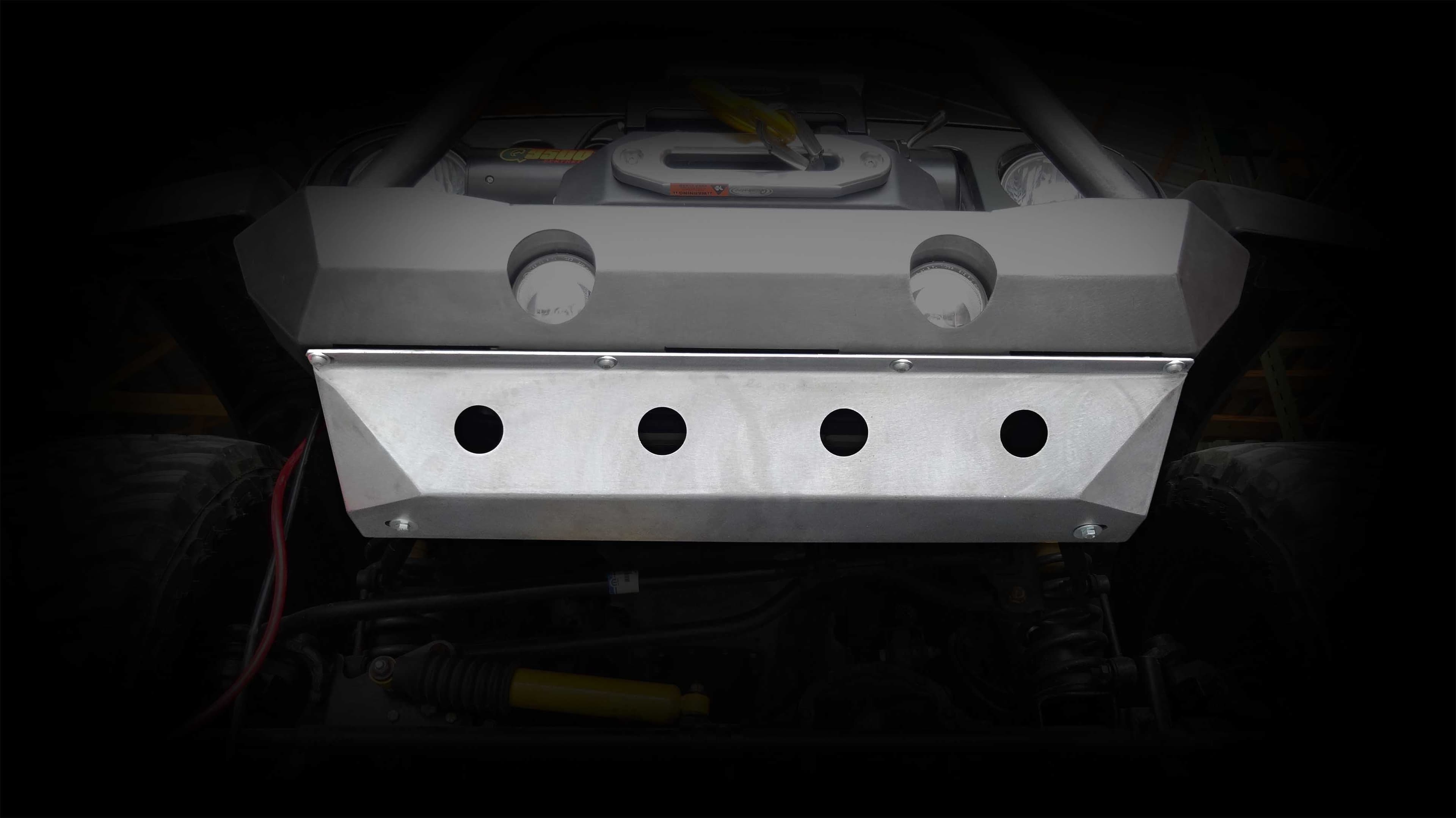 LOD Destroyer Front Bumper Skid Plate Black Powder Coated - JK product image