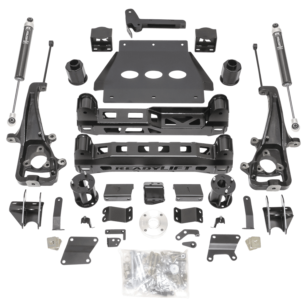 ReadyLift 6 Lift Kit With Falcon Shocks - Ram 1500 With Factory Air Suspension & 22 Wheels With Big Bore Knuckle - 2019-2023
