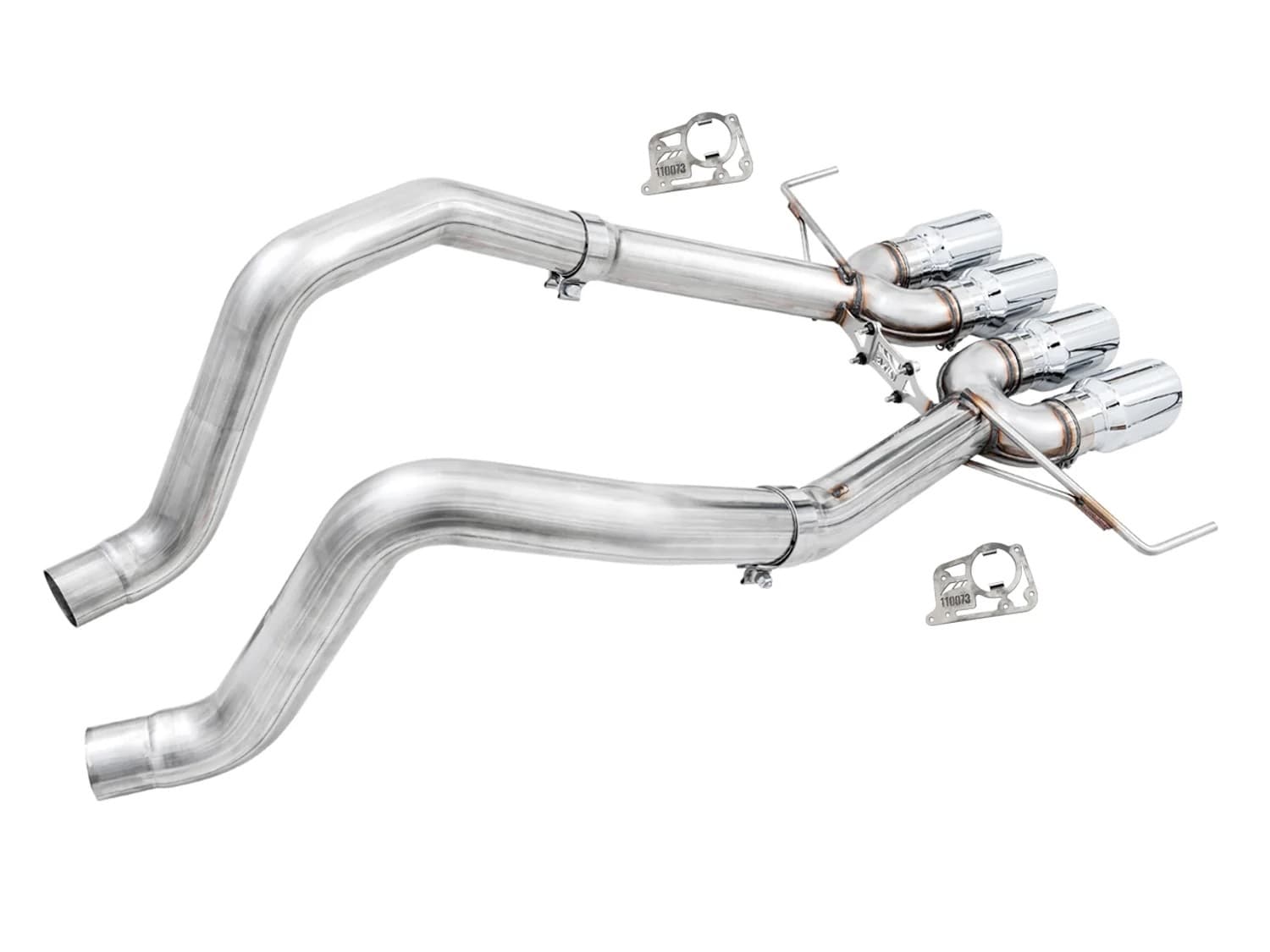 Awe Track Edition Axleback Exhaust For c7 Corvette Stingray / Z51 / Grand Sport / Z06 / Zr1 -- Chrome Silver Tips (Includes Awe Afm Valve Simulators) product image