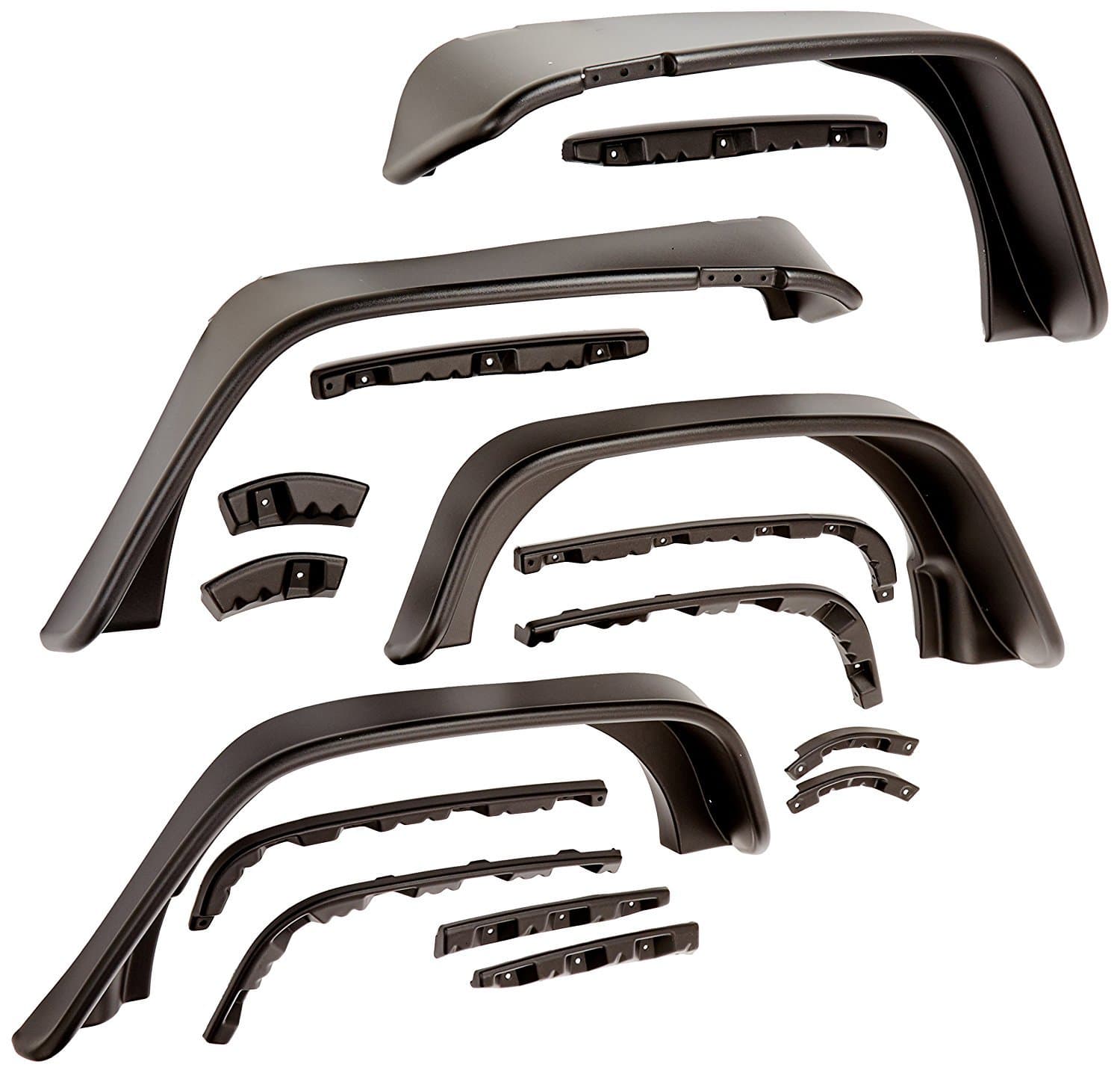 0718 Wrangler Fits 4door Sport Utility Models Only ff Flat Style 4pc product image