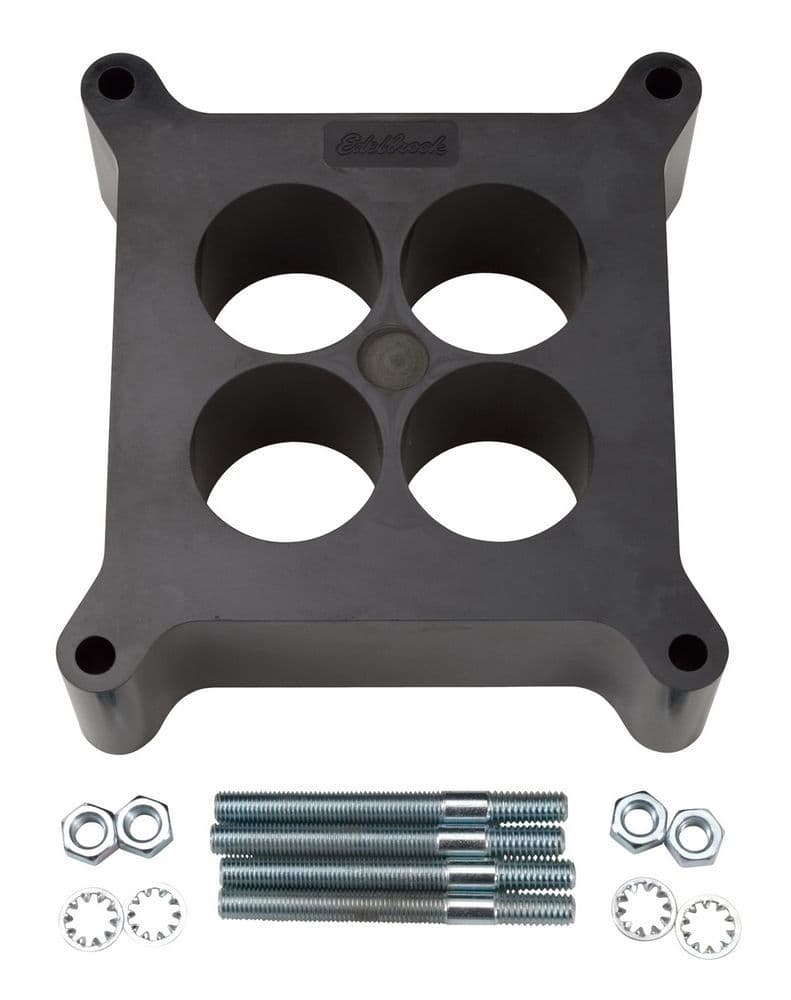 Edelbrock Edelbrock 8713 Carburetor Spacer #8713 4-Hole 2in Thick
