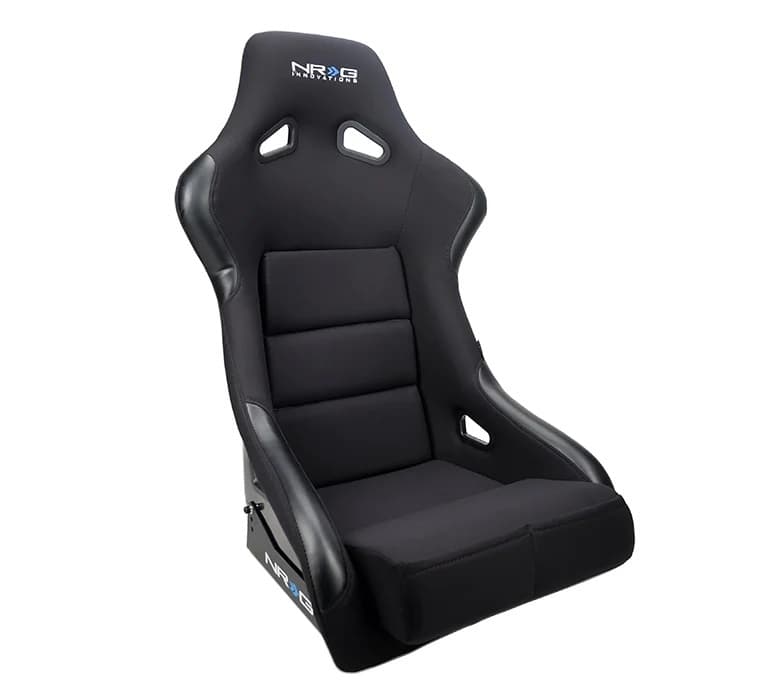 NRG Innovations Seat FRP Large Black Cloth Race Bolsters