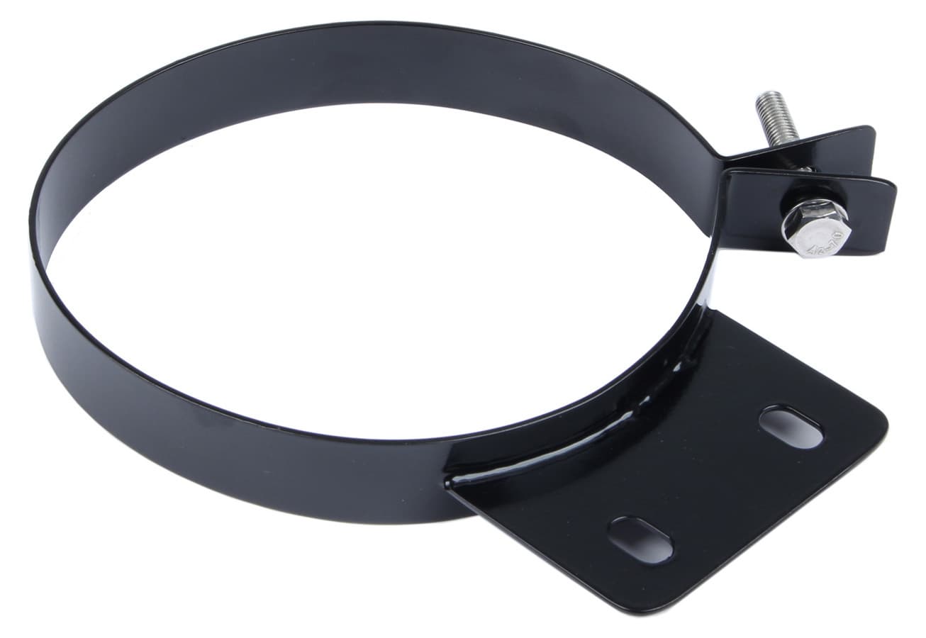 Pypes Performance exhaust Diesel Stack Exhaust Clamp 8 in Black Finish 304 Stainless Steel Pypes Exhaust