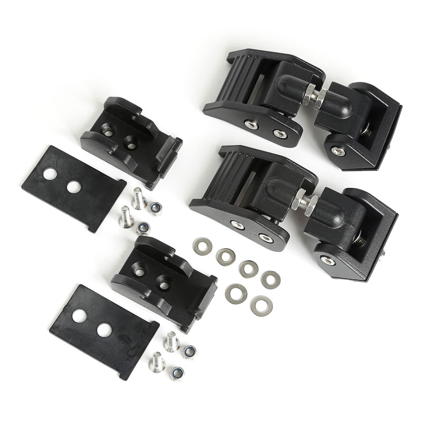 Hood Catch Kit Textured Black; 201819 Jeep Wrangler/Gladiator product image