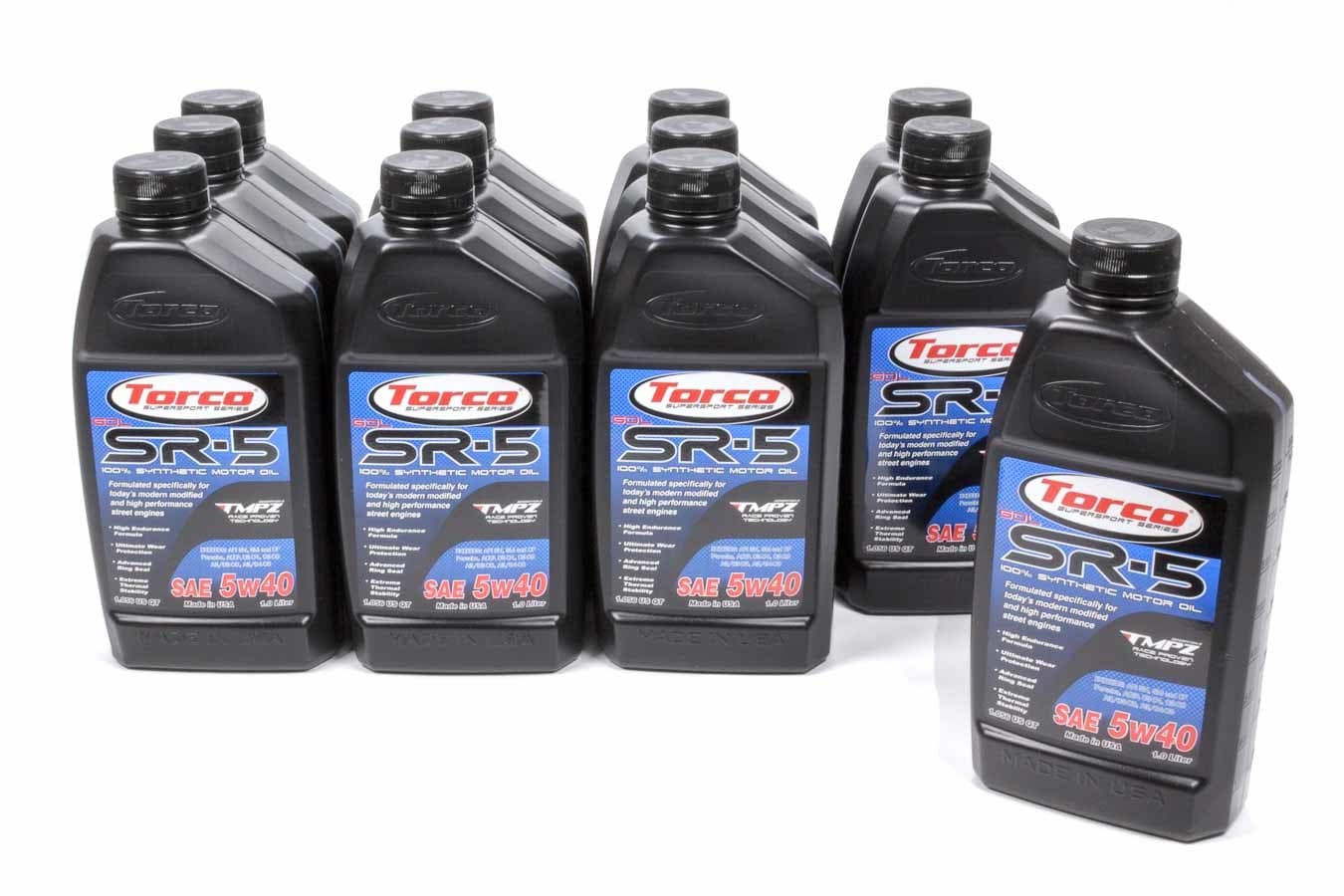 Torco SR-5 GDL Synthetic Motor Oil 5w40 Case 12x1-Liter